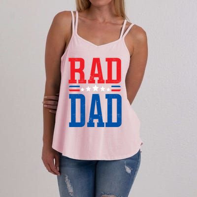 Rad Dad Gift Rad Dad FatherS Day Gift Women's Strappy Tank