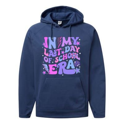 Retro Disco Groovy Hello Summer In My Last Day Of School Era Performance Fleece Hoodie