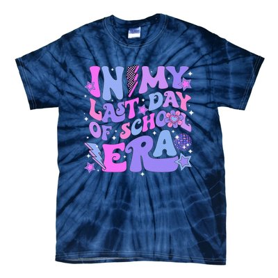 Retro Disco Groovy Hello Summer In My Last Day Of School Era Tie-Dye T-Shirt