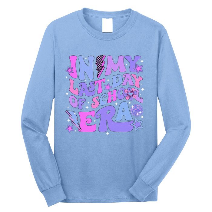 Retro Disco Groovy Hello Summer In My Last Day Of School Era Long Sleeve Shirt