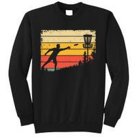 Retro Disc Golf Funny Hit Trees and Curse Disc Golf Sweatshirt