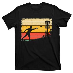 Retro Disc Golf Funny Hit Trees and Curse Disc Golf T-Shirt