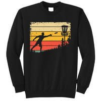 Retro Disc Golf Funny Hit Trees and Curse Disc Golf Tall Sweatshirt