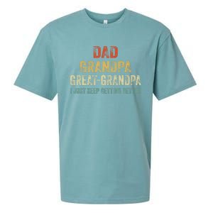 Retro Dad Grandpa Great Grandpa I Just Keep Getting Better Sueded Cloud Jersey T-Shirt