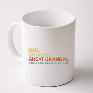 Retro Dad Grandpa Great Grandpa Fathers Day Funny Coffee Mug