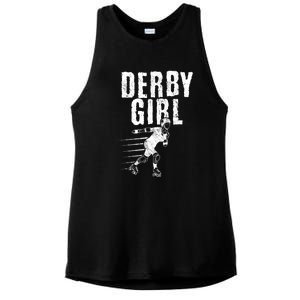 Roller Derby Girl Funny For Girl Who Dont Play Nice Ladies PosiCharge Tri-Blend Wicking Tank