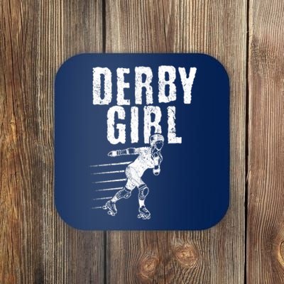 Roller Derby Girl Funny For Girl Who Dont Play Nice Coaster