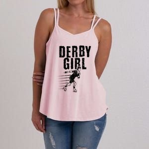 Roller Derby Girl Funny For Girl Who Dont Play Nice Women's Strappy Tank