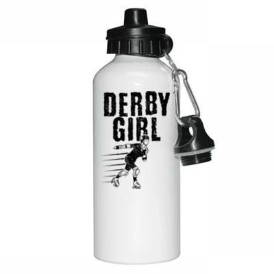 Roller Derby Girl Funny For Girl Who Dont Play Nice Aluminum Water Bottle