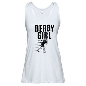 Roller Derby Girl Funny For Girl Who Dont Play Nice Ladies Essential Flowy Tank