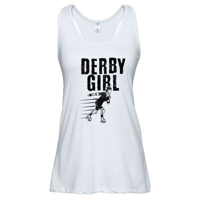 Roller Derby Girl Funny For Girl Who Dont Play Nice Ladies Essential Flowy Tank