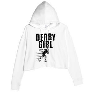 Roller Derby Girl Funny For Girl Who Dont Play Nice Crop Fleece Hoodie