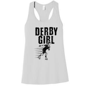 Roller Derby Girl Funny For Girl Who Dont Play Nice Women's Racerback Tank