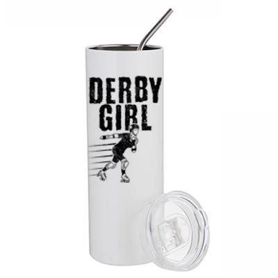 Roller Derby Girl Funny For Girl Who Dont Play Nice Stainless Steel Tumbler