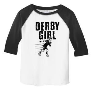 Roller Derby Girl Funny For Girl Who Dont Play Nice Toddler Fine Jersey T-Shirt