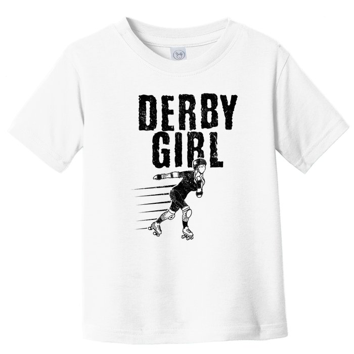 Roller Derby Girl Funny For Girl Who Dont Play Nice Toddler T-Shirt