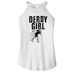 Roller Derby Girl Funny For Girl Who Dont Play Nice Women's Perfect Tri Rocker Tank