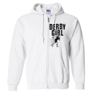 Roller Derby Girl Funny For Girl Who Dont Play Nice Full Zip Hoodie