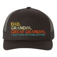 Retro Dad Grandpa Great Grandpa Fathers Day Funny Yupoong Adult 5-Panel Trucker Hat