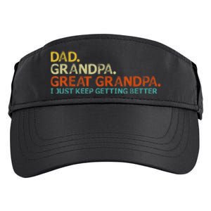 Retro Dad Grandpa Great Grandpa Fathers Day Funny Adult Drive Performance Visor