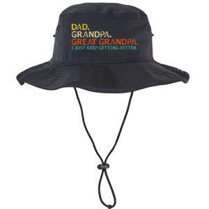 Retro Dad Grandpa Great Grandpa Fathers Day Funny Legacy Cool Fit Booney Bucket Hat