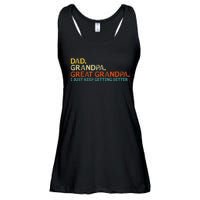 Retro Dad Grandpa Great Grandpa Fathers Day Funny Ladies Essential Flowy Tank