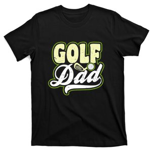 Retro Dad Golf Golf Player Gift For Dad Father's Day T-Shirt