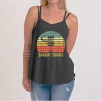 Retro Disc Golf Funny Frisbee Golf Vintage Disc Sport Women's Strappy Tank