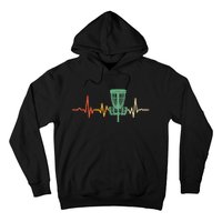 Retro DIsc Golf Shirt, Vintage Heartbeat Disc Golf Basket Hoodie