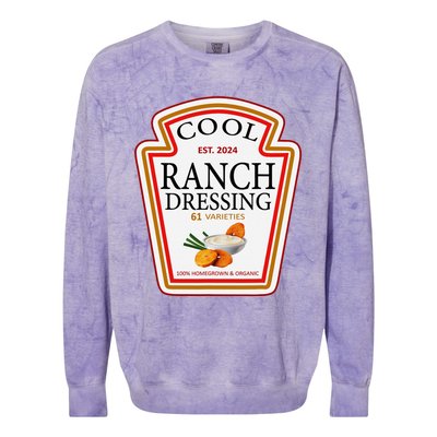 Ranch Dressing Group Condiment Family Matching Halloween Colorblast Crewneck Sweatshirt