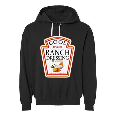 Ranch Dressing Group Condiment Family Matching Halloween Garment-Dyed Fleece Hoodie