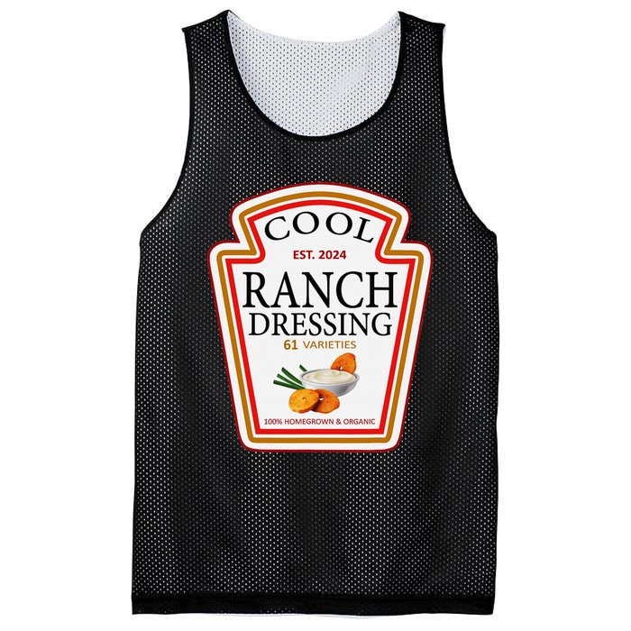 Ranch Dressing Group Condiment Family Matching Halloween Mesh Reversible Basketball Jersey Tank