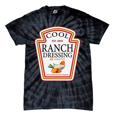 Ranch Dressing Group Condiment Family Matching Halloween Tie-Dye T-Shirt