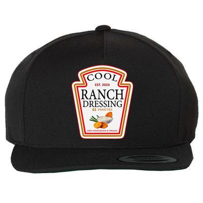 Ranch Dressing Group Condiment Family Matching Halloween Wool Snapback Cap