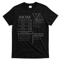 Roleplaying Dice Gamer Dragon Mom Stat Skills Wielding T-Shirt