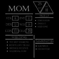 Roleplaying Dice Gamer Dragon Mom Stat Skills Wielding 16 in Basic Backpack