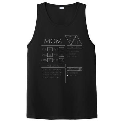 Roleplaying Dice Gamer Dragon Mom Stat Skills Wielding PosiCharge Competitor Tank