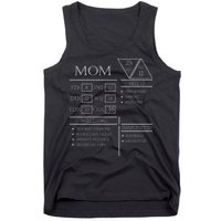 Roleplaying Dice Gamer Dragon Mom Stat Skills Wielding Tank Top