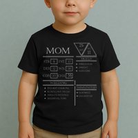 Roleplaying Dice Gamer Dragon Mom Stat Skills Wielding Toddler T-Shirt