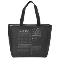 Roleplaying Dice Gamer Dragon Mom Stat Skills Wielding Zip Tote Bag