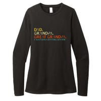 retro dad grandpa great grandpa fathers day funny Womens CVC Long Sleeve Shirt