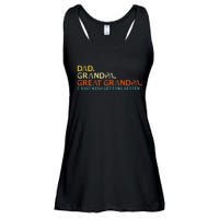 retro dad grandpa great grandpa fathers day funny Ladies Essential Flowy Tank