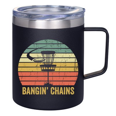 Retro Disc Golf Funny Frisbee Golf Vintage Disc Sport Gift 12oz Stainless Steel Coffee Mug