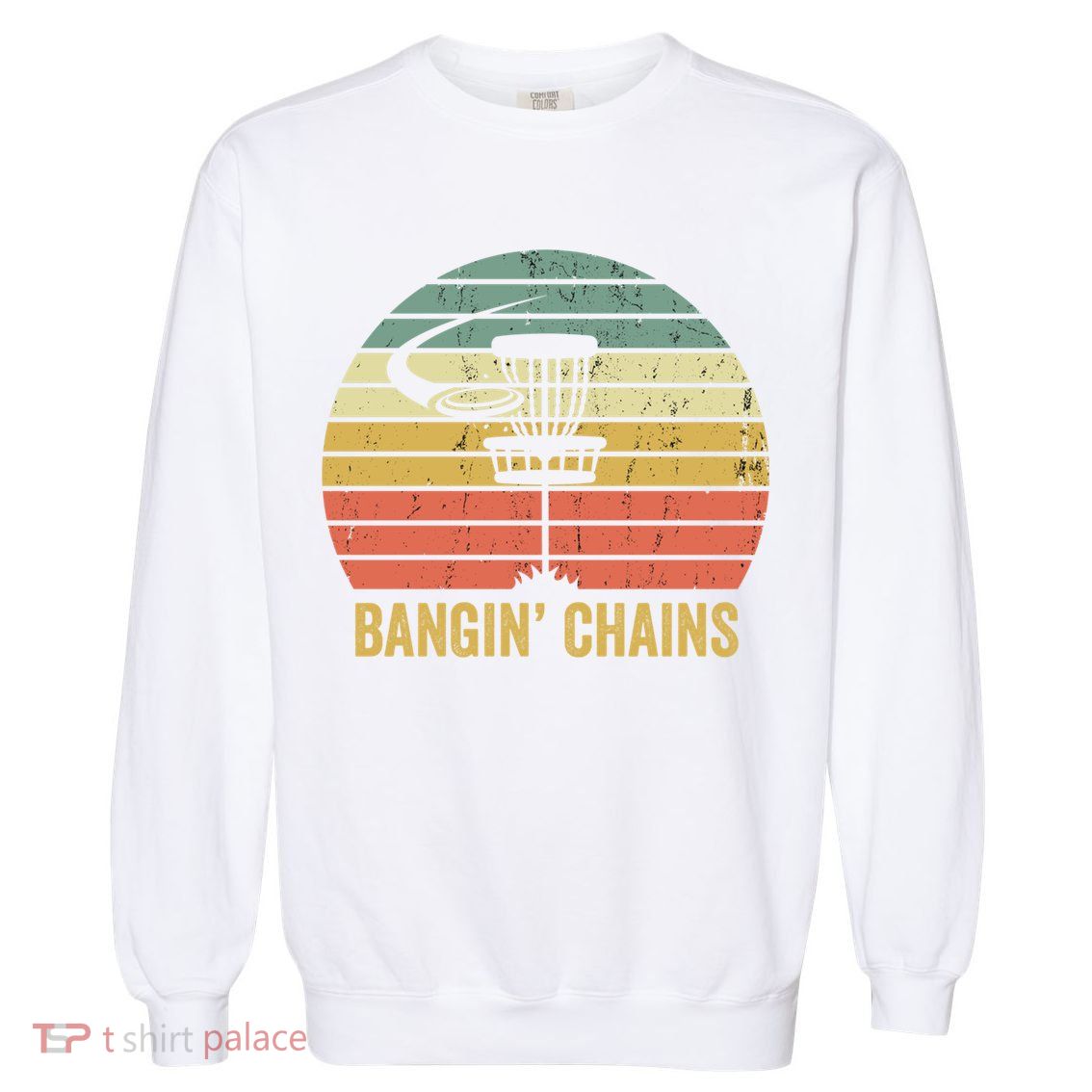 Retro Disc Golf Funny Frisbee Golf Vintage Disc Sport Gift Garment-Dyed Sweatshirt