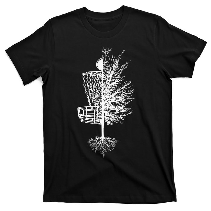 Retro Disc Golf Stupid Tree Funny Frisbee Golf Gift T-Shirt