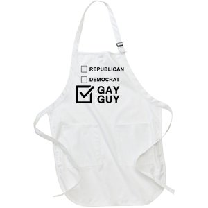 Republican Democrat Gay Guy Limited Full-Length Apron With Pockets