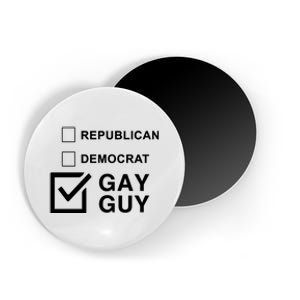 Republican Democrat Gay Guy Limited Magnet