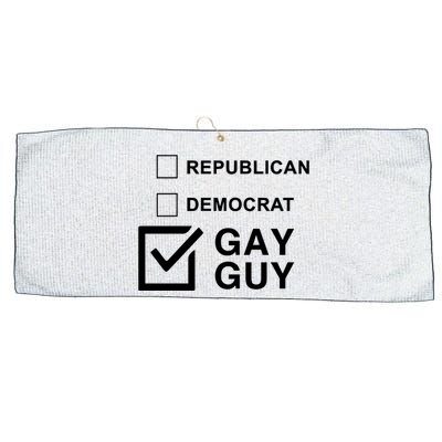 Republican Democrat Gay Guy Limited Large Microfiber Waffle Golf Towel