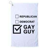 Republican Democrat Gay Guy Limited Platinum Collection Golf Towel