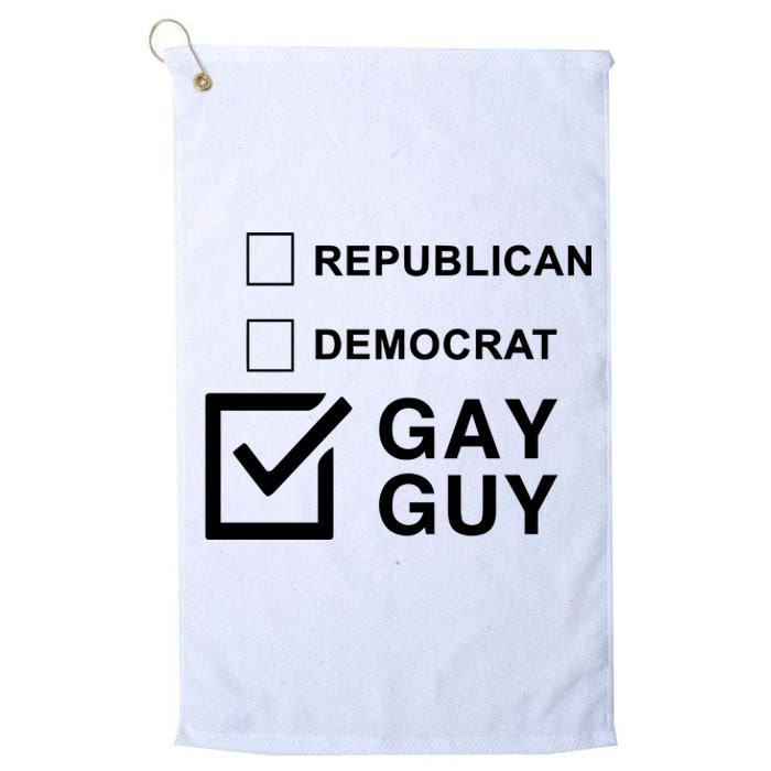 Republican Democrat Gay Guy Limited Platinum Collection Golf Towel